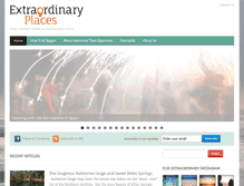 Tablet Screenshot of extraordinaryplaces.com